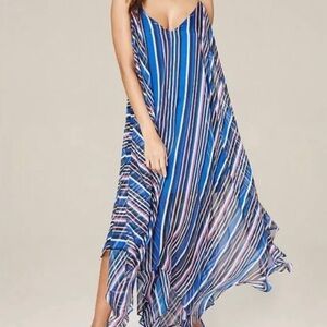 NWT Bebe handkerchief striped dress size small